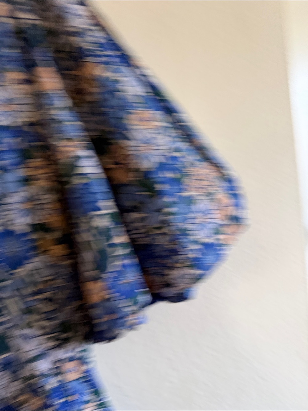 Tuckernuck Floral Button-Down Shirt in Blue and Peach - Picture 3 of 5